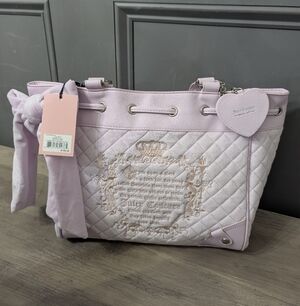 Juicy Couture Light Pink Quilted Tote